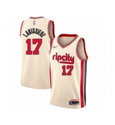 Women's Portland Trail Blazers #17 Skal Labissiere Swingman Cream Basketball Jersey - 2019 20 City Edition