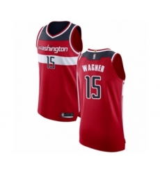 Men's Washington Wizards #15 Moritz Wagner Authentic Red Basketball Jersey - Icon Edition