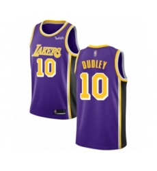 Women's Los Angeles Lakers #10 Jared Dudley Authentic Purple Basketball Jersey - Statement Edition
