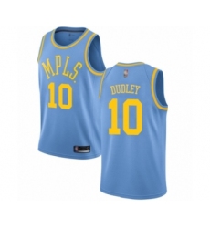 Youth Los Angeles Lakers #10 Jared Dudley Authentic Blue Hardwood Classics Basketball Jersey