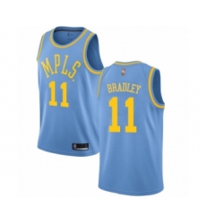 Men's Los Angeles Lakers #11 Avery Bradley Authentic Blue Hardwood Classics Basketball Jersey