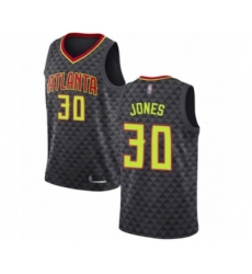 Women's Atlanta Hawks #30 Damian Jones Authentic Black Basketball Jersey - Icon Edition