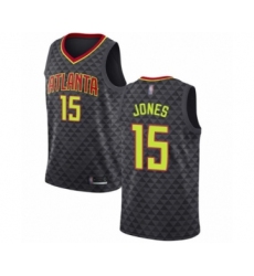 Youth Atlanta Hawks #15 Damian Jones Swingman Black Basketball Jersey - Icon Edition