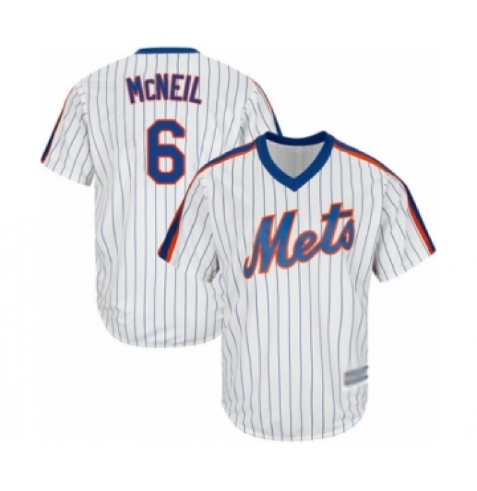 Men's New York Mets #6 Jeff McNeil Replica White Alternate Cool Base Baseball Jersey