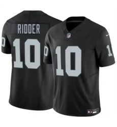 Men's Las Vegas Raiders #10 Desmond Ridder Black 2024 F.U.S.E. Vapor Stitched Football Jersey