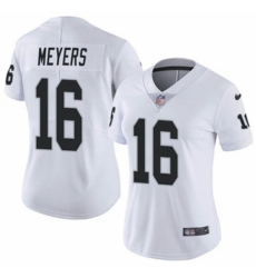 Women Las Vegas Raiders #16 Jakobi Meyers White 2023 F U S E With John Madden Patch Vapor Limited Stitched Football Jersey