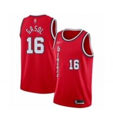 Women's Portland Trail Blazers #16 Pau Gasol Swingman Red Hardwood Classics Basketball Jersey