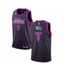Women's Minnesota Timberwolves #7 Jordan Bell Swingman Purple Basketball Jersey - City Edition
