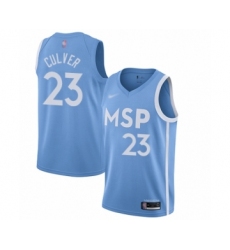 Youth Minnesota Timberwolves #23 Jarrett Culver Swingman Blue Basketball Jersey - 2019 20 City Edition