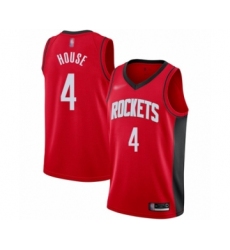 Youth Houston Rockets #4 Danuel House Swingman Red Finished Basketball Jersey - Icon Edition