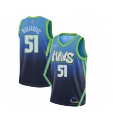 Women's Dallas Mavericks #51 Boban Marjanovic Swingman Blue Basketball Jersey - 2019 20 City Edition