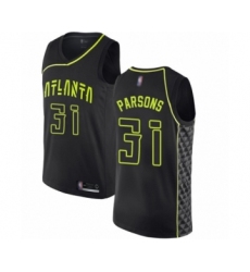 Men's Atlanta Hawks #31 Chandler Parsons Authentic Black Basketball Jersey - City Edition
