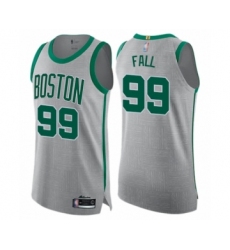 Men's Boston Celtics #99 Tacko Fall Authentic Gray Basketball Jersey - City Edition
