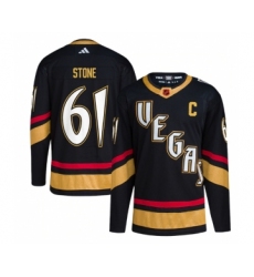 Men's Vegas Golden Knights #61 Mark Stone Black 2022-23 Reverse Retro Stitched Jersey