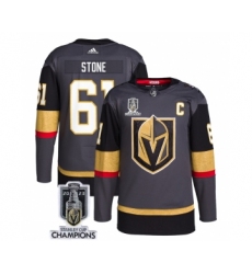 Men's Vegas Golden Knights #61 Mark Stone Gray 2023 Stanley Cup Champions Stitched Jersey