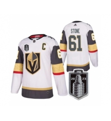 Men's Vegas Golden Knights #61 Mark Stone White 2023 Stanley Cup Final Stitched Jersey