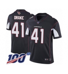 Men's Arizona Cardinals #41 Kenyan Drake Black Alternate Vapor Untouchable Limited Player 100th Season Football Jersey