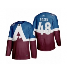Women's Colorado Avalanche #48 Calle Rosen Authentic Burgund Blue 2020 Stadium Series Hockey Jersey