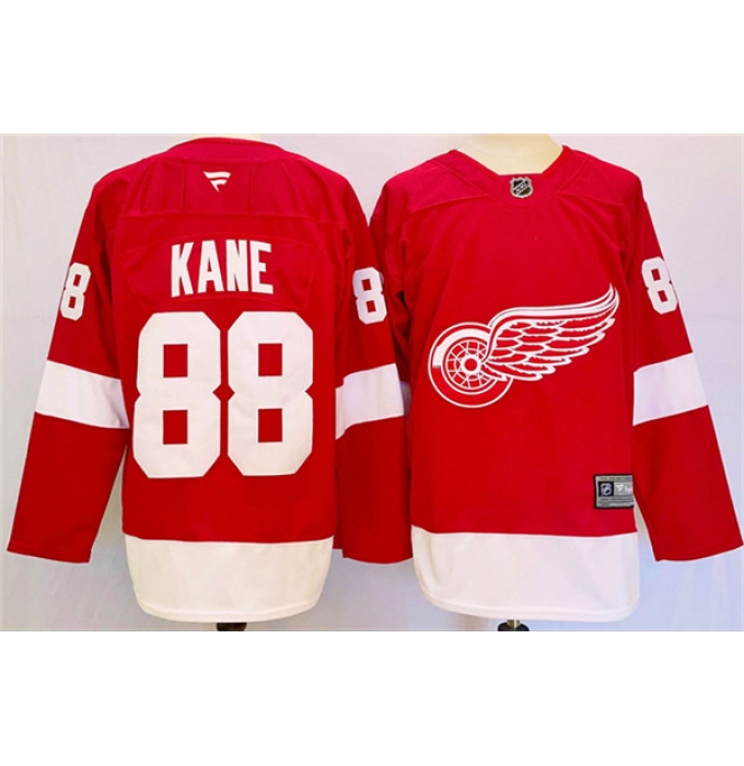 Men's Detroit Red Wings #88 Patrick Kane Red 2024-25 Stitched Jersey