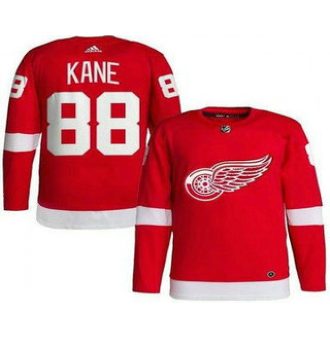 Men's Detroit Red Wings #88 Patrick Kane Red Authentic Jersey