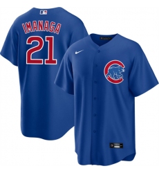 Men's Chicago Cubs #21 Shōta Imanaga Blue Cool Base Stitched Baseball Jersey