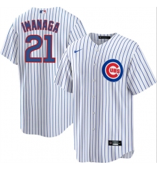 Men's Chicago Cubs #21 Shōta Imanaga White Cool Base Stitched Baseball Jersey