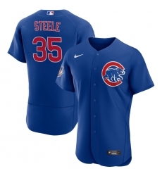 Men's Chicago Cubs #35 Justin Steele Nike Royal Alternate FlexBase Player Jersey