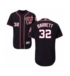 Men's Washington Nationals #32 Aaron Barrett Navy Blue Alternate Flex Base Authentic Collection Baseball Player Jersey