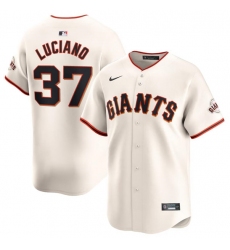 Men's San Francisco Giants #37 Marco Luciano Cream Cool Base Stitched Baseball Jersey