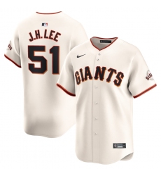 Men's San Francisco Giants #51 Jung Hoo Lee Cream Home Nike Limited Jersey