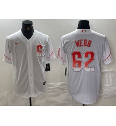 Men's San Francisco Giants #62 Logan Webb White City Connect Stitched Cool Base Nike Jersey