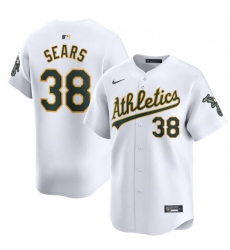 Men's Oakland Athletics #38 JP Sears White Home Limited Stitched Jersey