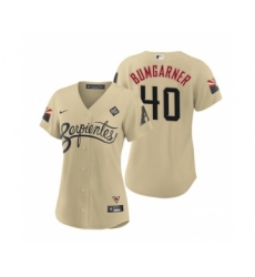 Women's Arizona Diamondbacks #40 Madison Bumgarner Gold 2023 World Series City Connect Stitched Baseball Jersey