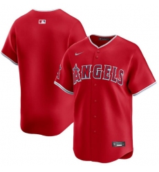 Men's Los Angeles Angels Blank Red Alternate Limited Baseball Stitched Jersey