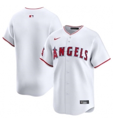 Men's Los Angeles Angels Blank White Home Limited Baseball Stitched Jersey