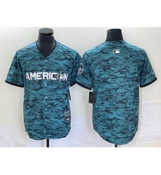 Men's Nike Los Angeles Angels Blank Teal 2023 All Star Cool Base Stitched Jersey