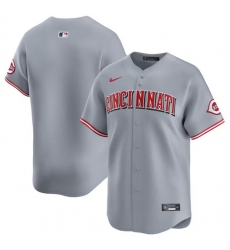 Men's Cincinnati Reds Blank Gray Away Limited Baseball Stitched Jersey