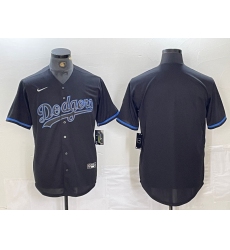 Men's Los Angeles Dodgers Blank Lights Out Black Fashion Stitched Cool Base Nike Jersey