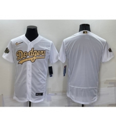 Men's Los Angeles Dodgers Blank White 2022 All Star Stitched Flex Base Nike Jersey