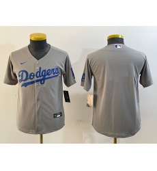 Women's Los Angeles Dodgers Blank Grey Cool Base Stitched Nike Jersey