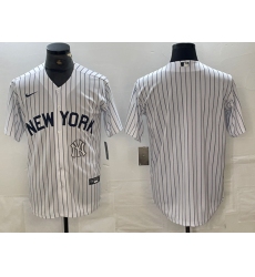 Men's New York Yankees Blank White 2024 Cool Base Stitched Jersey