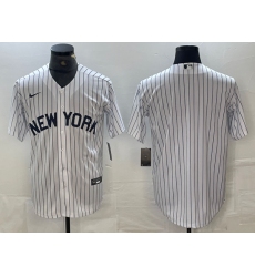 Men's New York Yankees Blank White 2024 Cool Base Stitched Jerseys