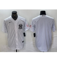 Men's New York Yankees Blank White With 2024 Cool Base Stitched Jersey