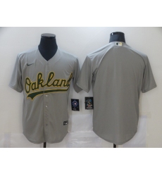 Men's Oakland Athletics Blank Gray Nike Jersey