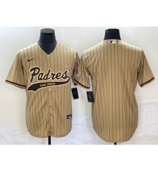 Men's San Diego Padres Blank Grey Cool Base Stitched Baseball Jersey