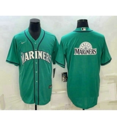 Men's Seattle Mariners Big Logo Green Stitched MLB Cool Base Nike Jersey