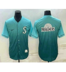 Men's Seattle Mariners Big Logo Nike Green Fade Jersey