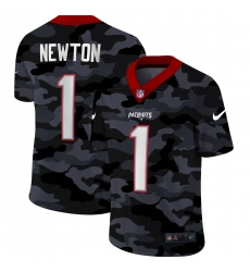 Men's New England Patriots #1 Cam Newton Camo 2020 Nike Limited Jersey