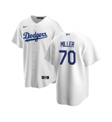 Men's Nike Los Angeles Dodgers #70 Bobby Miller White Cool Base Stitched Baseball Jersey