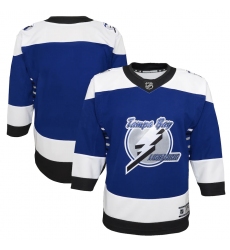 Youth Tampa Bay Lightning Blank Blue 2020-21 Special Edition Premier Jersey